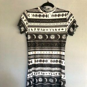 Dolls Kill Horoscopez sheer mini dress